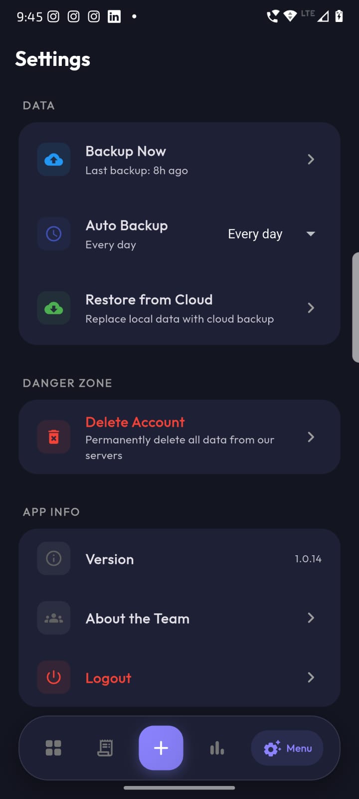 Cloud backup